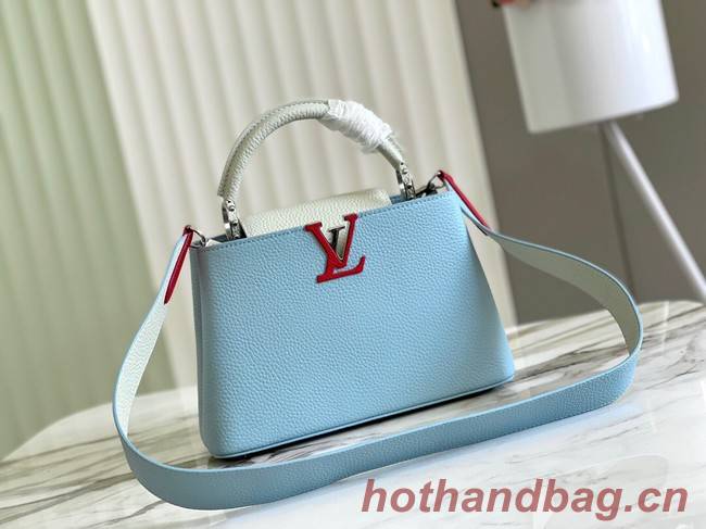 Louis Vuitton CAPUCINES BB M48865 sky blue&white