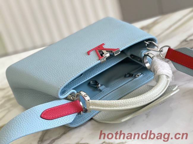 Louis Vuitton CAPUCINES BB M48865 sky blue&white