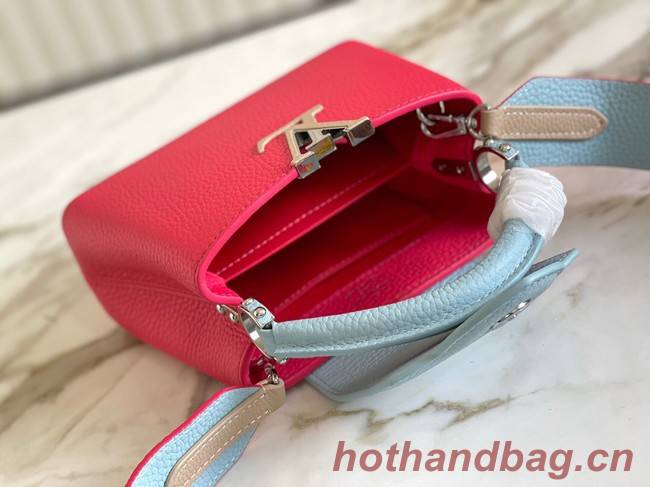 Louis Vuitton CAPUCINES MINI M59205 red&sky blue