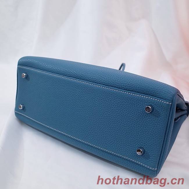 Hermes Kelly Shoulder Bag Original TOGO Leather KY3255 blue