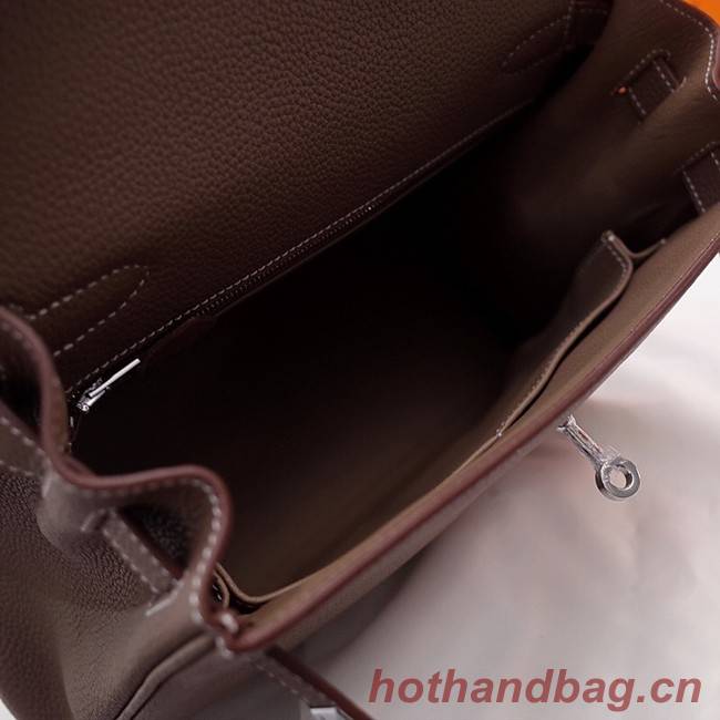 Hermes Kelly Shoulder Bag Original TOGO Leather KY3255 gray