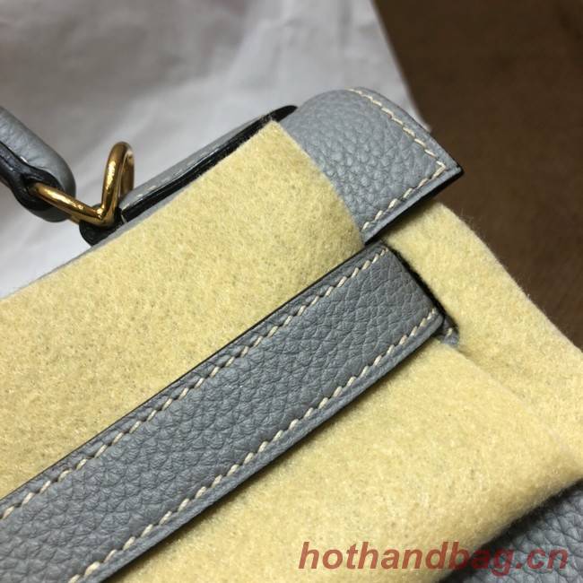 Hermes Kelly Shoulder Bag Original TOGO Leather KY3255 light blue