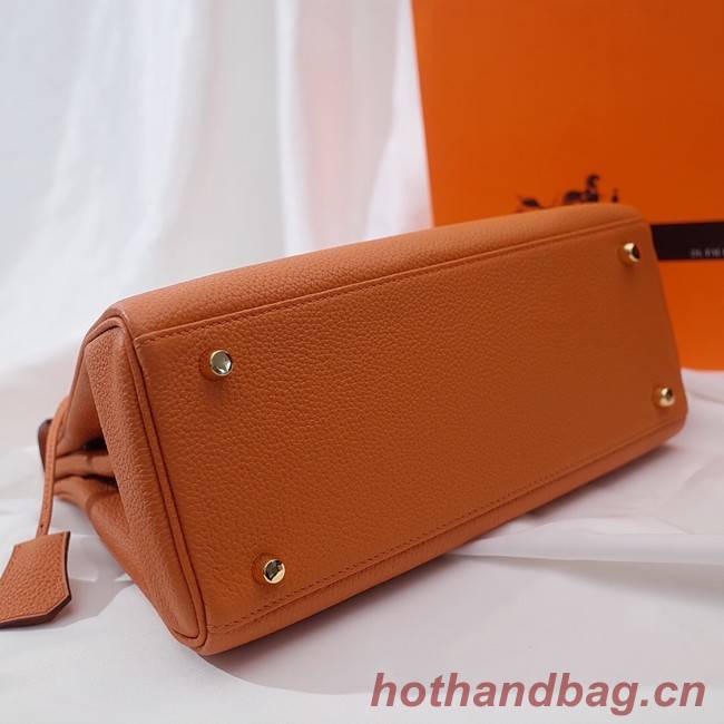 Hermes Kelly Shoulder Bag Original TOGO Leather KY3255 orange