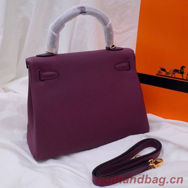 Hermes Kelly Shoulder Bag Original TOGO Leather KY3255 purple