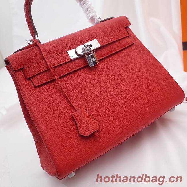 Hermes Kelly Shoulder Bag Original TOGO Leather KY3255 red