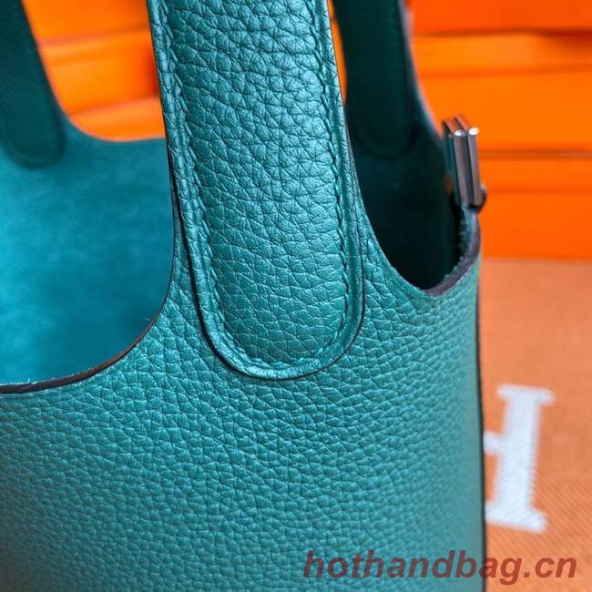 Hermes Picotin Lock Bags Original togo Leather PL3388 blackish green