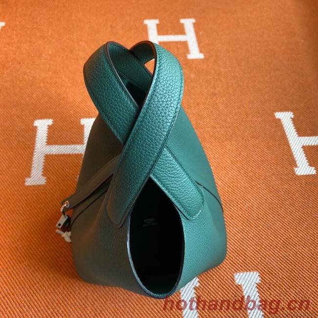 Hermes Picotin Lock Bags Original togo Leather PL3388 blackish green