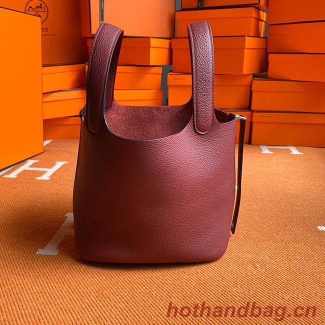 Hermes Picotin Lock Bags Original togo Leather PL3388 claret