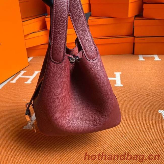 Hermes Picotin Lock Bags Original togo Leather PL3388 claret