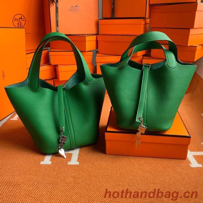 Hermes Picotin Lock Bags Original togo Leather PL3388 green