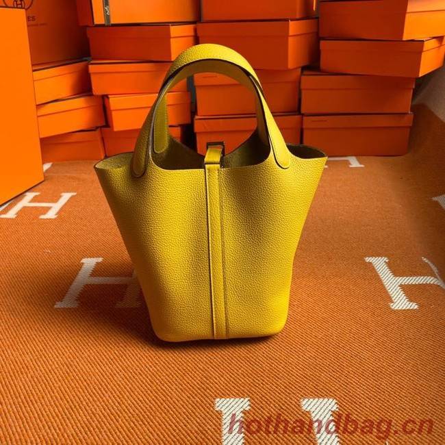 Hermes Picotin Lock Bags Original togo Leather PL3388 lemon