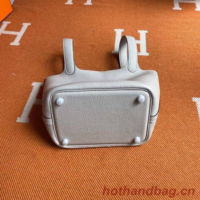 Hermes Picotin Lock Bags Original togo Leather PL3388 light gray