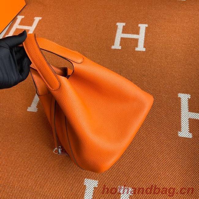 Hermes Picotin Lock Bags Original togo Leather PL3388 orange