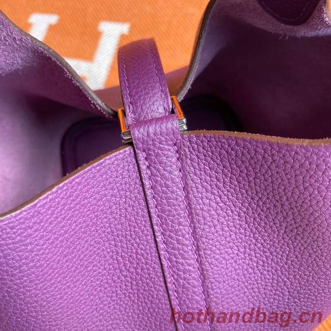 Hermes Picotin Lock Bags Original togo Leather PL3388 purple