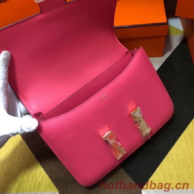 Hermes Original Espom Leather Constance Bag 5333 Lipstick Pink