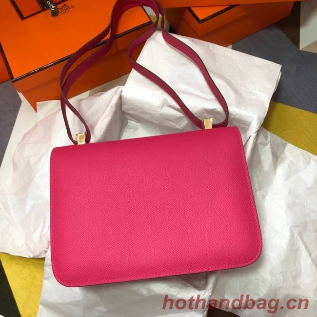 Hermes Original Espom Leather Constance Bag 5333 Purplish red