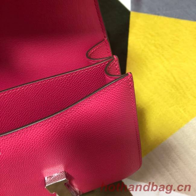 Hermes Original Espom Leather Constance Bag 5333 Purplish red