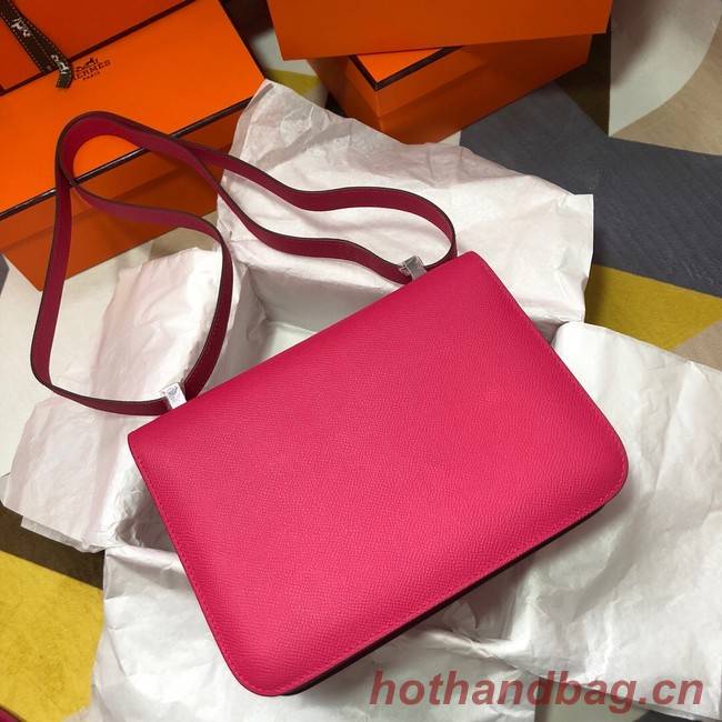 Hermes Original Espom Leather Constance Bag 5333 Purplish red