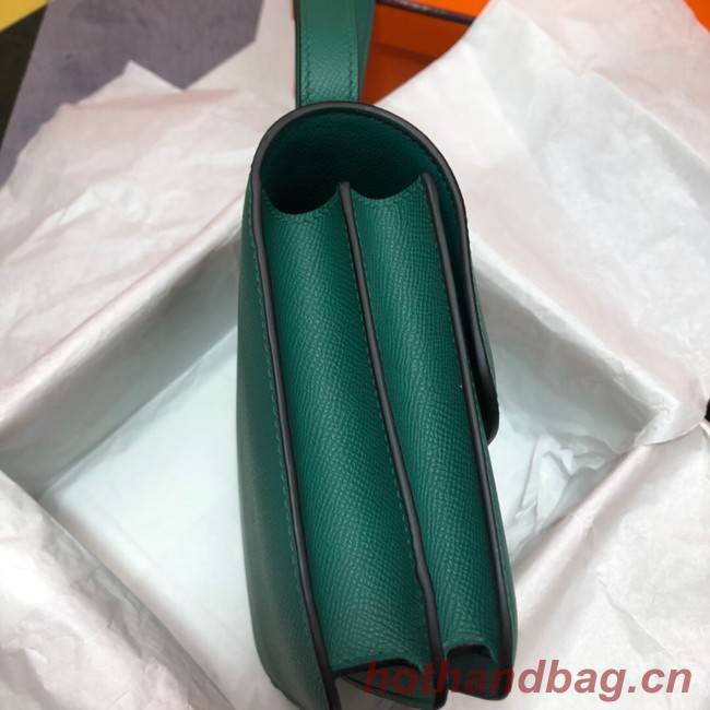 Hermes Original Espom Leather Constance Bag 5333 blackish green