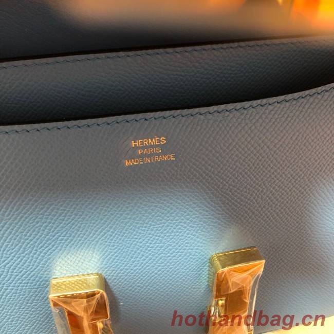 Hermes Original Espom Leather Constance Bag 5333 blue