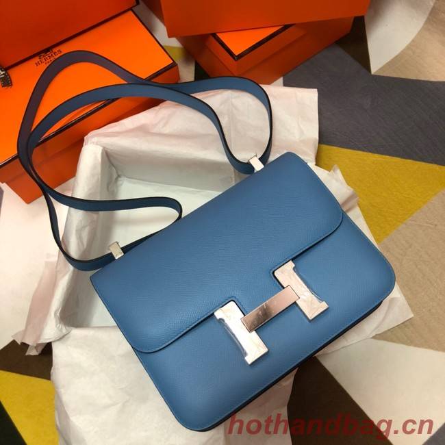 Hermes Original Espom Leather Constance Bag 5333 blue