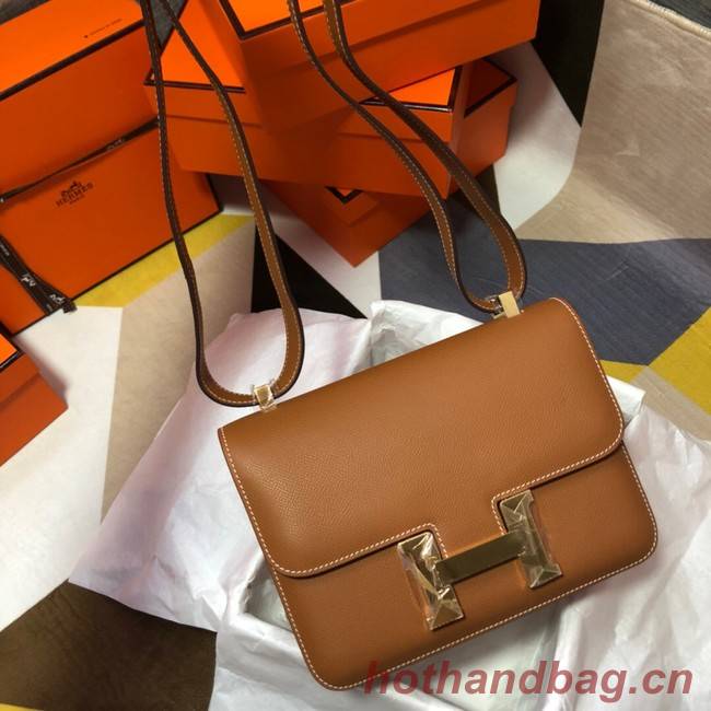 Hermes Original Espom Leather Constance Bag 5333 brown