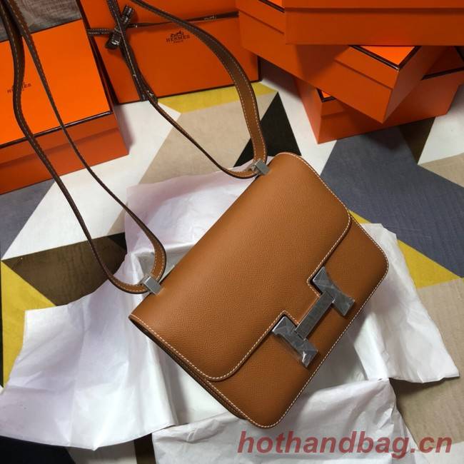 Hermes Original Espom Leather Constance Bag 5333 brown