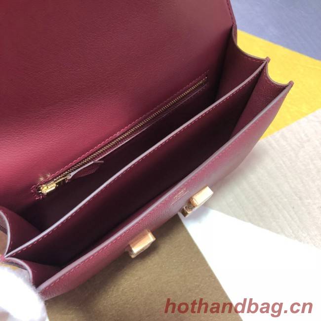 Hermes Original Espom Leather Constance Bag 5333 claret