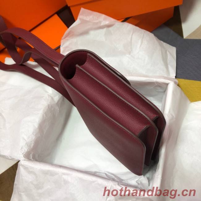 Hermes Original Espom Leather Constance Bag 5333 claret