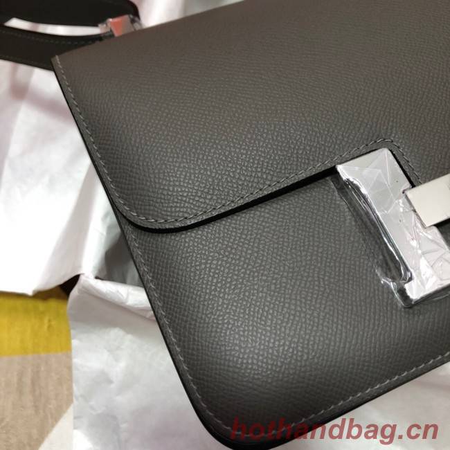 Hermes Original Espom Leather Constance Bag 5333 dark gray