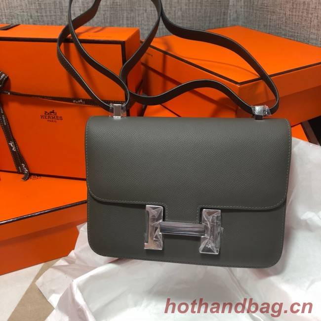 Hermes Original Espom Leather Constance Bag 5333 dark gray