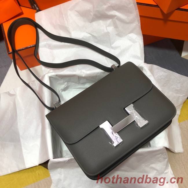 Hermes Original Espom Leather Constance Bag 5333 dark gray