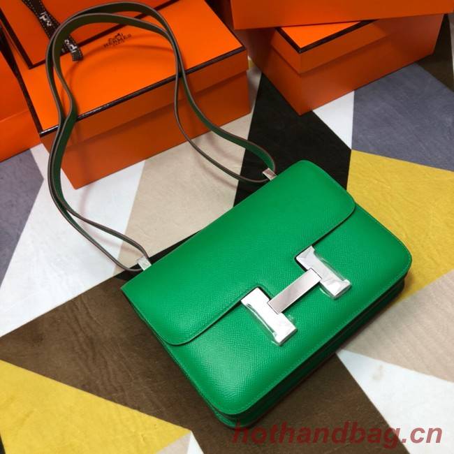 Hermes Original Espom Leather Constance Bag 5333 green