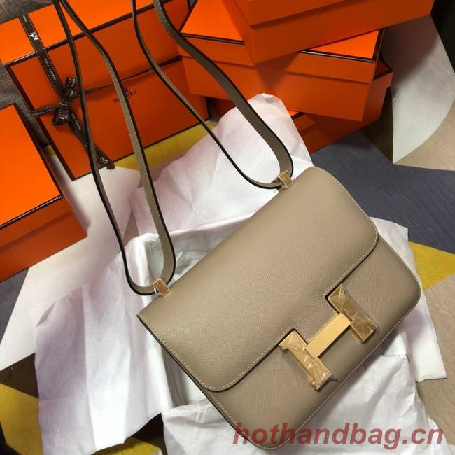 Hermes Original Espom Leather Constance Bag 5333 light gray