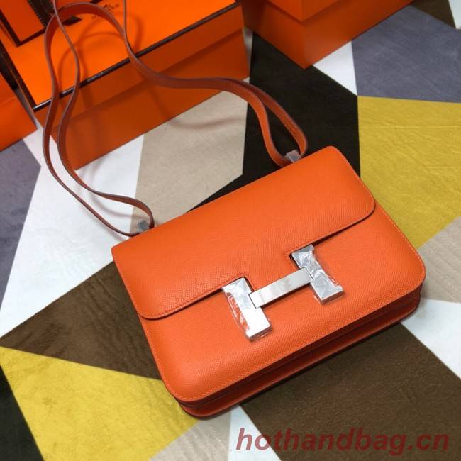 Hermes Original Espom Leather Constance Bag 5333 orange