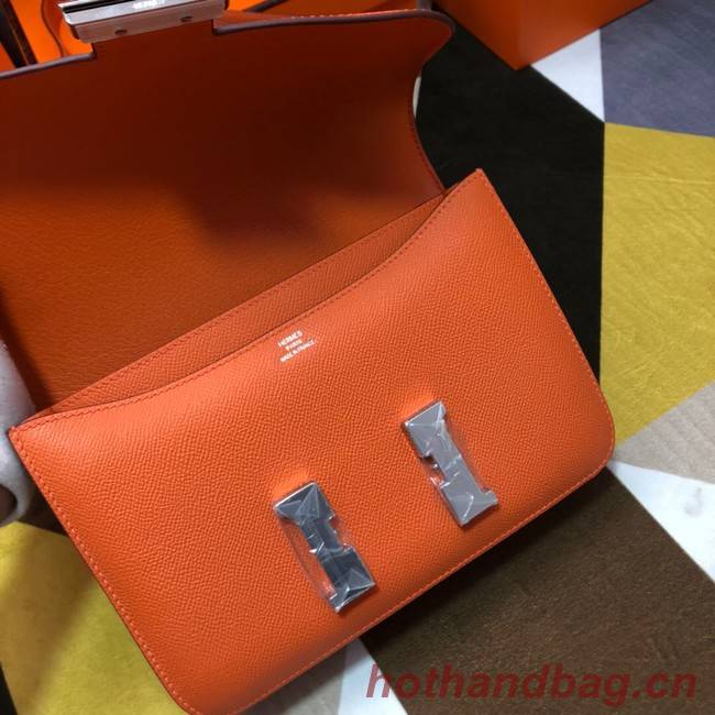 Hermes Original Espom Leather Constance Bag 5333 orange