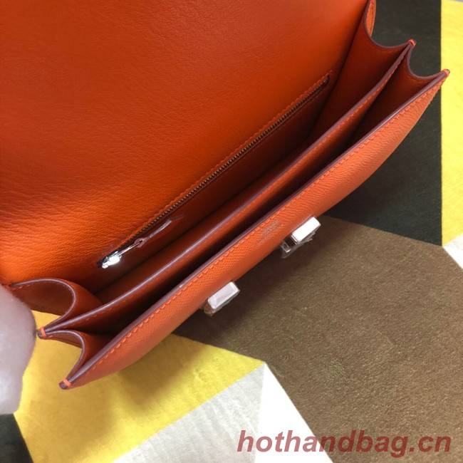 Hermes Original Espom Leather Constance Bag 5333 orange