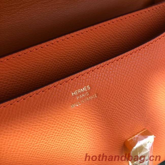 Hermes Original Espom Leather Constance Bag 5333 orange