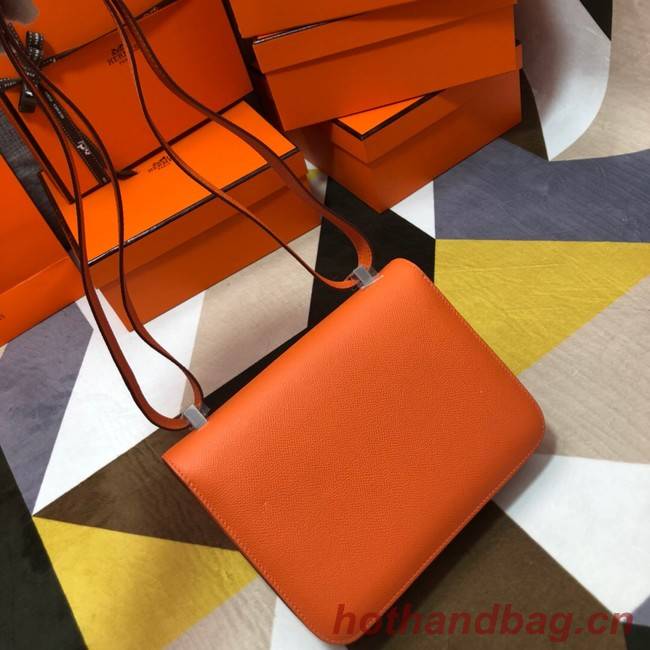 Hermes Original Espom Leather Constance Bag 5333 orange