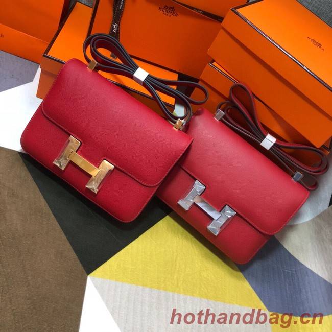 Hermes Original Espom Leather Constance Bag 5333 red