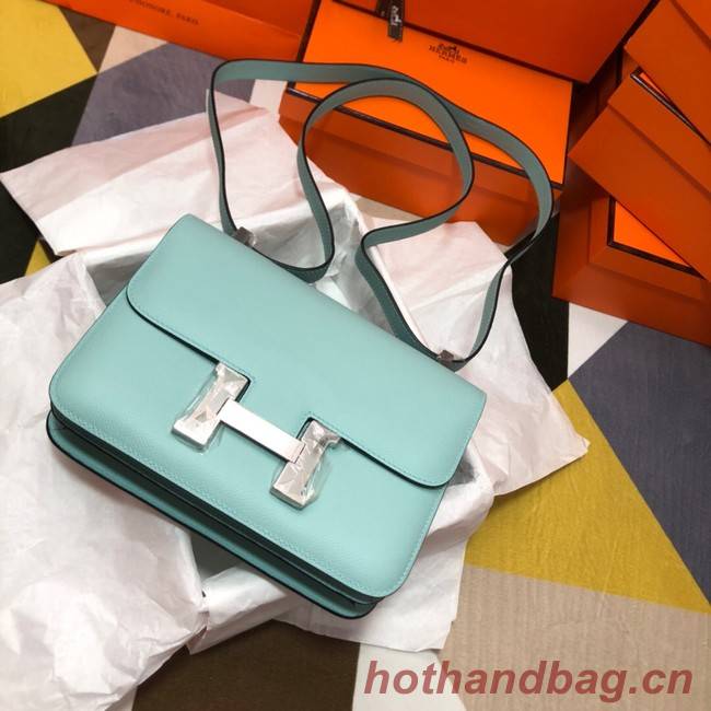 Hermes Original Espom Leather Constance Bag 5333 sky blue