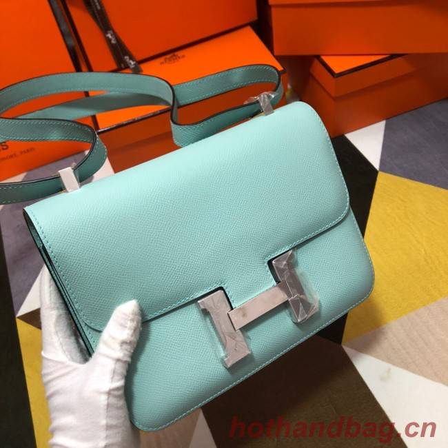 Hermes Original Espom Leather Constance Bag 5333 sky blue