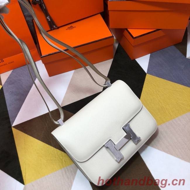 Hermes Original Espom Leather Constance Bag 5333 white