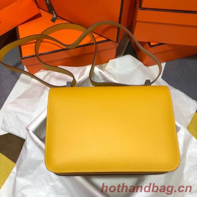 Hermes Original Espom Leather Constance Bag 5333 yellow