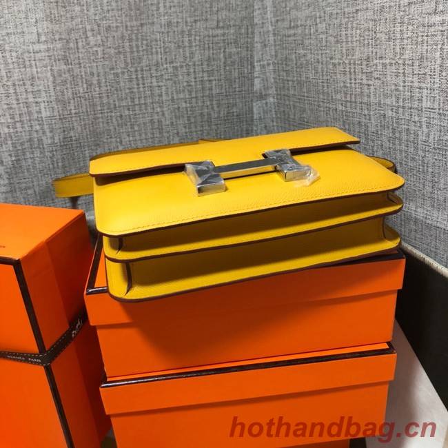 Hermes Original Espom Leather Constance Bag 5333 yellow