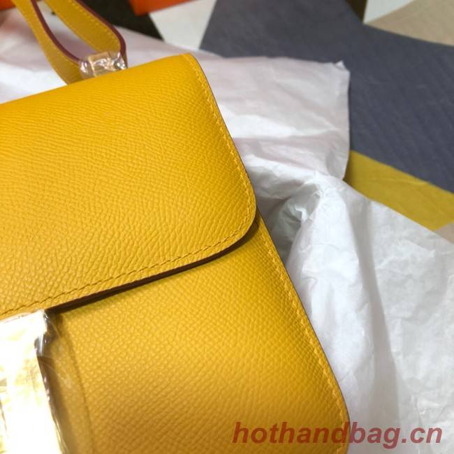 Hermes Original Espom Leather Constance Bag 5333 yellow