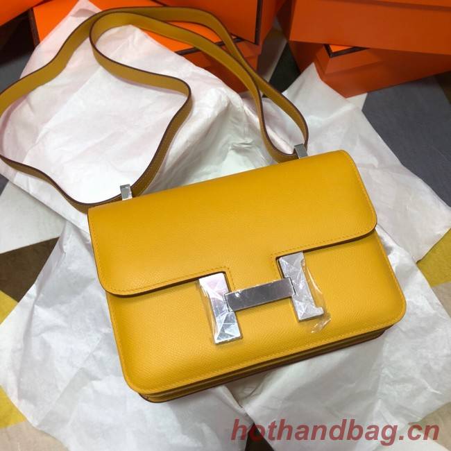 Hermes Original Espom Leather Constance Bag 5333 yellow