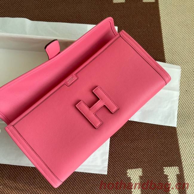 Hermes Original jige swift Leather Clutch 37088 cherry blossoms