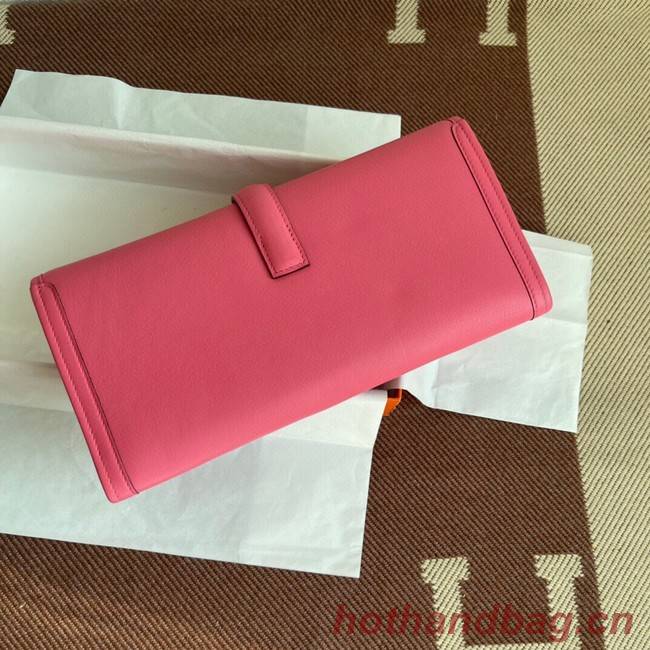 Hermes Original jige swift Leather Clutch 37088 cherry blossoms