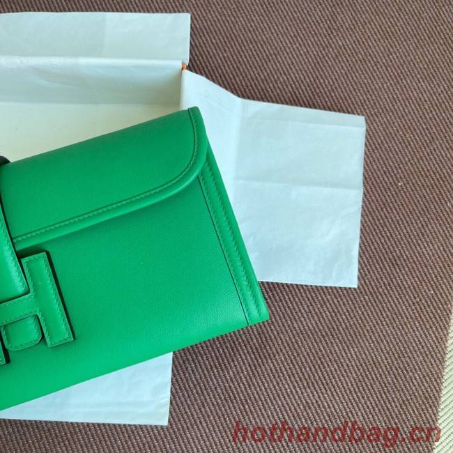 Hermes Original jige swift Leather Clutch 37088 green 